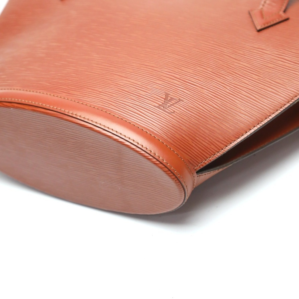 LOUIS VUITTON Authentic Brown Leather Tote Bag - Picture 7 of 16